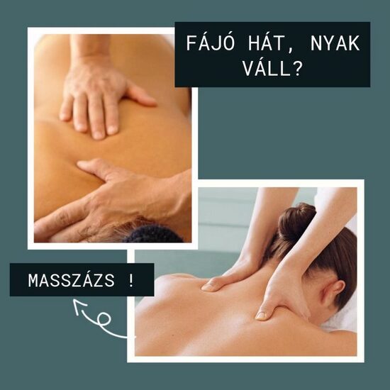 Hát, derék, váll masszázsa 30'